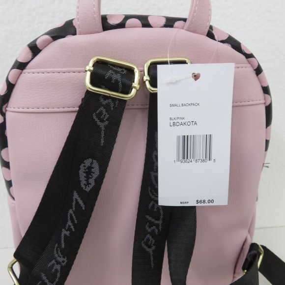 Luv Betsey Small Women Backpacks Blk/Pink